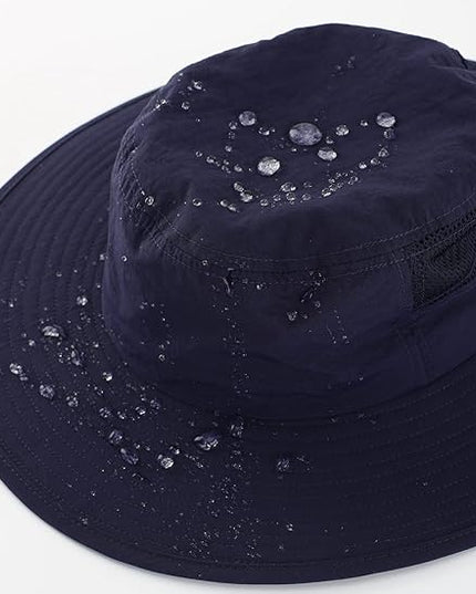 Home Prefer UPF50+ Mens Sun Hat Wide Brim Fishing Hat Womens UV Protection Cap Breathable Mesh Safari Gardening Bucket Hat