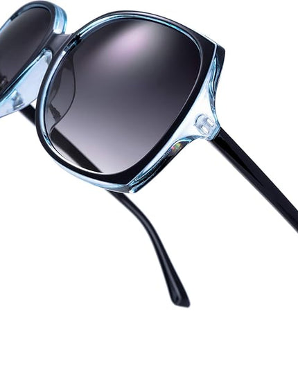 The Fresh Women's Oversized Square Jackie O Cat Eye Hybrid Butterfly Fashion Sunglasses - Exquisite Packaging