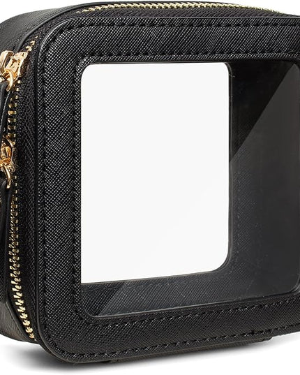Travel Clear Makeup Bag Set, TSA Approved Cosmetic Bag Case with Zipper Portable Makeup Pouch Toiletry Bag Traveling Cosmetic Organizer Storage Bag Car Organizer Car Essentials
