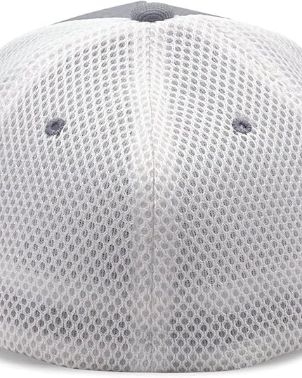 [2 Pack] Hybrid Stretch-Fitted Trucker Cap, Baseball Cap with Air Mesh