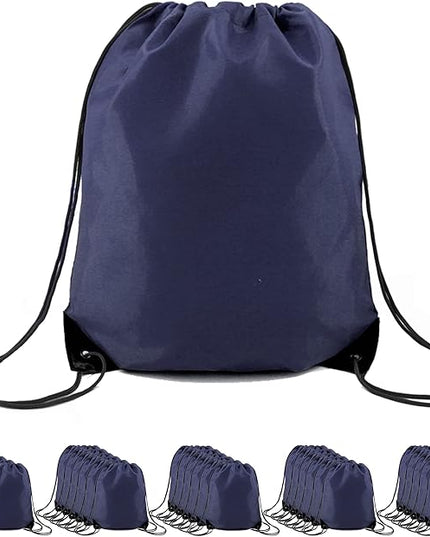 BeeGreen Drawstring Backpack Bags 20,30,50 Packs Reflective String Bags for Gym Sport Trip Cinch Sack DIY for Women Men