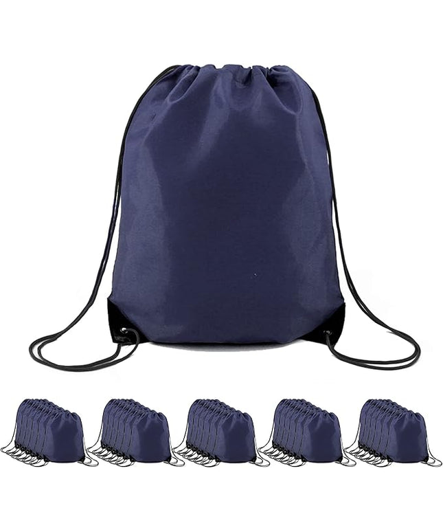 BeeGreen Drawstring Backpack Bags 20,30,50 Packs Reflective String Bags for Gym Sport Trip Cinch Sack DIY for Women Men