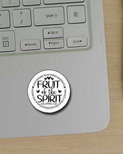 (3Pcs) Fruit of The Spirit Sticker, Christian Gifts Decorate Books Laptop Phone, Water Bottles Kindles Stickers, Tumbler Sticker Waterproof Vinyl Decorate Sticker 3" Inch