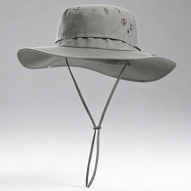 PLCWSCFV Plus Size XL XXL Sun Hats for Men Bucket Boonie UV Protection UPF50+ Waterproof Wide Brim Foldable Fishing Beach