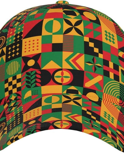 African Ethnic Tribal Style Baseball Cap for Men Women, Fashion Adjustable African Hat Casual Trucker Hats Sun Caps