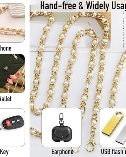 2Pcs Phone Crossbody Lanyard and Wrist Strap, Universal Cell Phone Lanyard Strap with 2Tether Tab