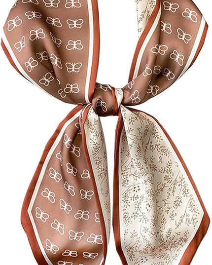Dailyacc Hair Scarf for Women Fashion Silky Satin Headscarf Wrap Breathable Lightweight Neck Scarves For Handbag