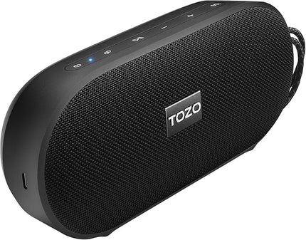 TOZO PA1 Large Bluetooth Speaker, Powerful 2.0 Stereo Sound with Deep Bass, 25H Playtime, IPX7 Waterproof Shower Speaker, Wireless Speaker with App EQ Control, Dual Pairing for Home, Outdoor & Travel