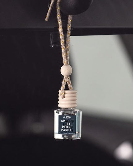 CANDECraftCo Car Air Hanging Fragrance Oil, Car Auto Freshener for Essential Oils, Scents Fragrance Aromatherapy Automobile Diffuser, Long Lasting (Smells Like Pedro Pascal)