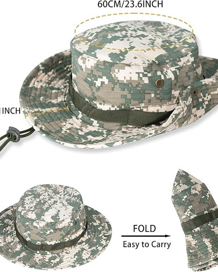 Sun Hats for Men Women Boonie Hat UPF 50+ Bucket Hat Wide Brim UV Protection Fishing Hiking Safari Outdoor Hats