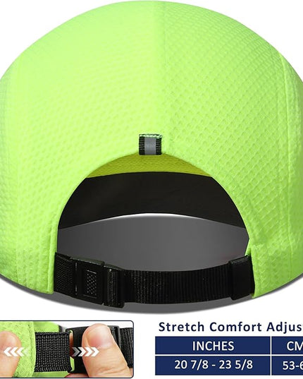 GADIEMKENSD Women's Race Day Running Cap Performance Mesh Hat - Excellent Ventilation, Lightweight, Reflective Safety