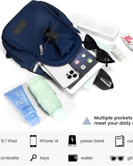LOVEVOOK Sling Bag for Women Casual Daypack Nylon Crossbody Sling Backpack Travel Shoulder Bag Hiking Daypack