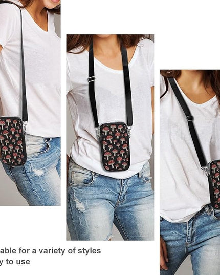 Small Crossbody Bags for Men, Cool Lightweight Sling Phone Pouch, Slim Cell Phone Purses