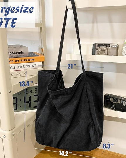 Canvas Tote Bag for Women Large Hobo Shoulder Bag for Work Travel Casual Message Bag Tote Purse handbags