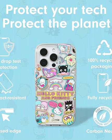 Sonix x Sanrio Case for iPhone 16 Pro | Compatible with MagSafe | 10ft Drop Tested | Hello Kitty and Friends Stickers