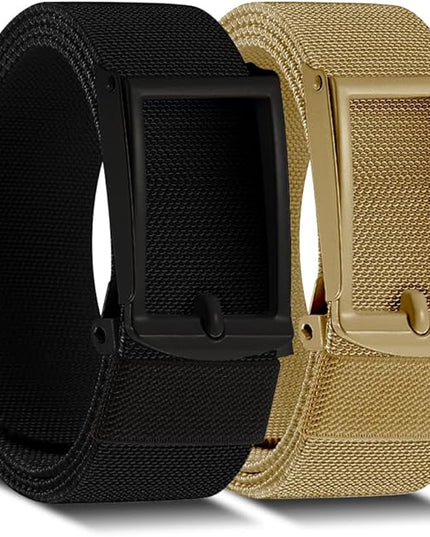 DOOPAI Stretch Canvas Belt for Men, Adjustable Elastic Holeless Web Belt for Casual, Golf, and Work, with Bottle Opener