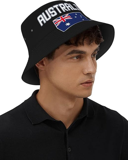 Funny Flag Bucket Hat for Men Women, Fisherman Hats Packable Fashion Sun Cap for Travel Outdoor Beach Boys Girls