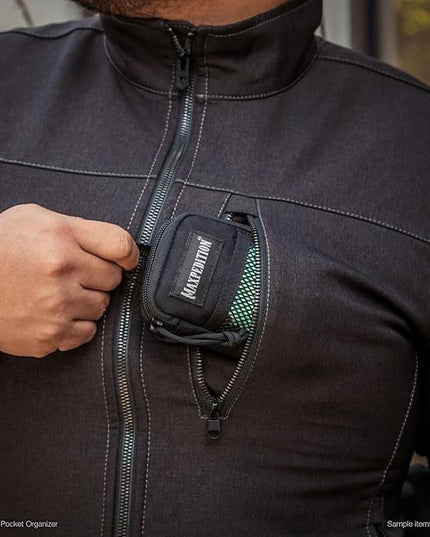 MAXPEDITION Pico Pocket Organizer, Ultra Compact EDC Gear Pouch, Tactical Utility Pouch for Everyday Carry, Tools, Gadgets, Outdoor First-Aid Kit, Survival