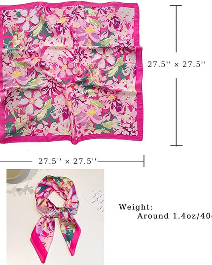 Satin Bandana Headscarf for Women Silky Hair Scarves for Fashion Lightweight