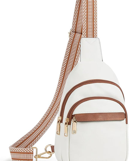 BOSTANTEN Small Sling Bag for Women Leather Crossbody Bags Fanny Pack Chest Bag for Travel