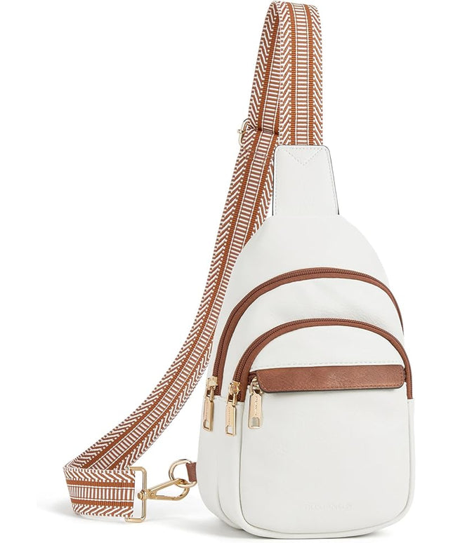 BOSTANTEN Small Sling Bag for Women Leather Crossbody Bags Fanny Pack Chest Bag for Travel