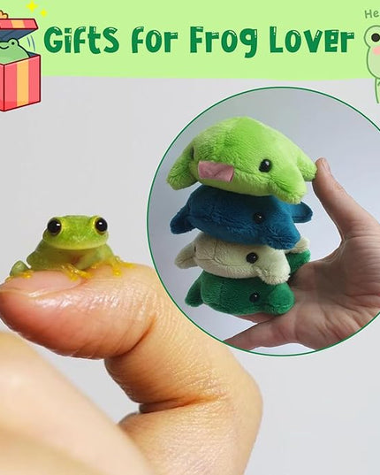 Agromusk Cute Frog Keychain,Kawaii Frog Plush Keychain,Green Frog Purse Bag Charms Funny Frog Decor Car Keys Gifts