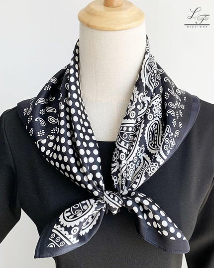 Satin Bandanas Head Scarf For Women Hair Scarves Accessories Lightweight Fashion Wrap Neck Silk Sleeping Headscarf
