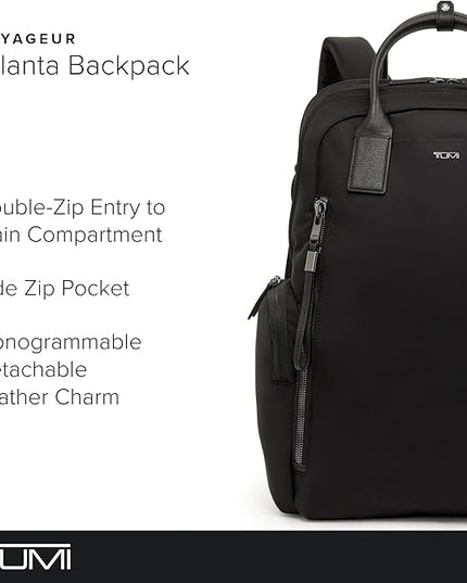 TUMI - Voyageur Atlanta Backpack - Travel Backpack for Women - For Business, Commute - Holds Up to 17" Laptop - Black & Gunmetal Hardware