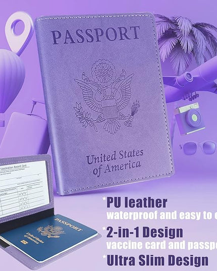 Leather Passport Holder,International Travel Must Haves Travel Accessories for Women Men, Cruise Ship Essentials, Travel Gifts