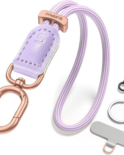 SURPHY Phone Wrist Strap, Keychain Wristlet, Phone Strap Charm with Tether Tab, Cellphone Lanyard Wrist, Key Chain for Women