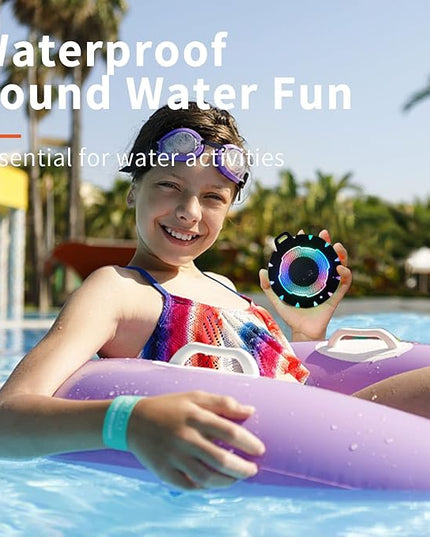 HEYSONG Waterproof Shower Bluetooth Speaker, Durable & Portable with Clear Sound, Ideal for Shower, Pool, Beach & Kayaking – Great Gift for All Ages