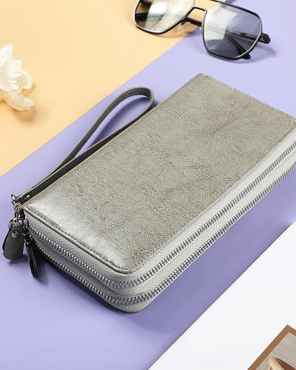 Lavemi Small Compact Women Wallet RFID Blocking Genuine Leather Bifold Purse with ID Windows