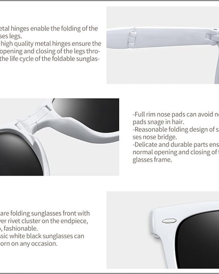 Joopin Square Sunglasses Polarized UV Protection Trendy Designer Sun Glasses Men Women