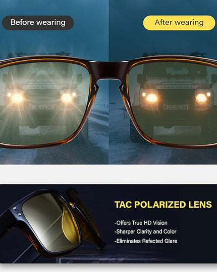 KUGUAOK Polarized Square Sunglasses For Men and Women Matte Finish Sun Glasses UV Protection Glasses