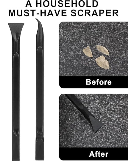 Crevice Cleaning Tool, 9 PCS Carbon Fiber Plastic Scraper Tool Car Detailing Brush Set Non-scratch Multi-purpose Scraper for Clean Small Narrow Spaces and Gaps, Remove Stickers Labels Oil Stains Dirt
