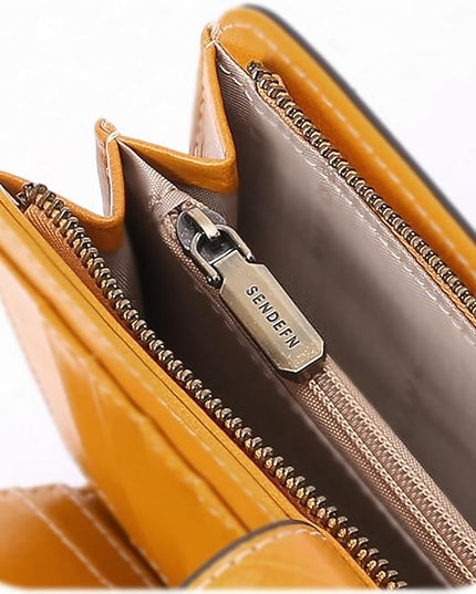 SENDEFN Wallets for Women Leather Credit Card Holder with RFID Blocking Large Capacity Wristlet | with RFID Blocking, Large Capacity, Wristlet, with RFID Blocking, Large Capacity, Wristlet