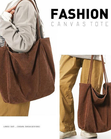 Canvas Tote Bag for Women Large Hobo Shoulder Bag for Work Travel Casual Message Bag Tote Purse handbags