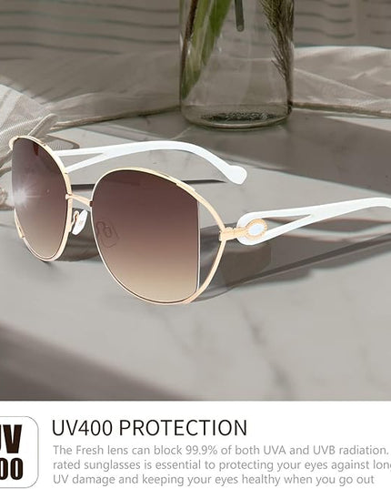 The Fresh Classic Crystal Elegant Women Beauty Design Sunglasses Gift Box