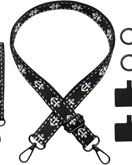 Adjustable 1" Width Phone Crossbody Lanyard and Wristlet Strap - Gift For The Lover In Your Life