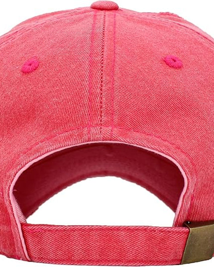 KBETHOS Vintage Washed Distressed Cotton Dad Hat Baseball Cap Adjustable Polo Trucker Unisex Style Headwear