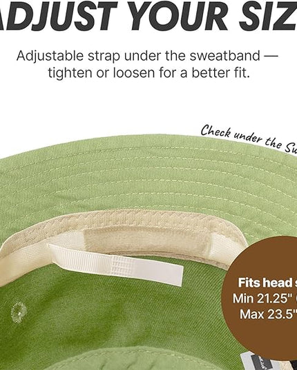 Hot Summer Bucket Hat - Trendy Cotton Sun Hat for Beach, Golf, Fishing - Fun Outdoor Vacation Boonie for Men and Women