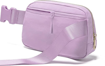 Gitus Initial Belt Bag Fanny Pack Crossbody Bag for Girls Birthday Gifts Age 8-10 Teen Girl Gifts Trend Stuff Personalized Letter Gifts for Daughter Sister (Lavender-Q)