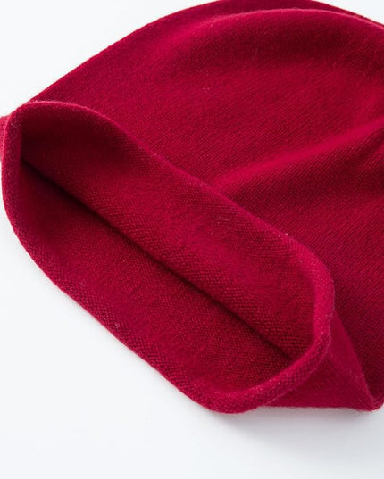 Villand 100% Cashmere Slouchy Beanie Hat for Women, Knitted Ladies Soft Warm Cashmere Skull Beanies Cap