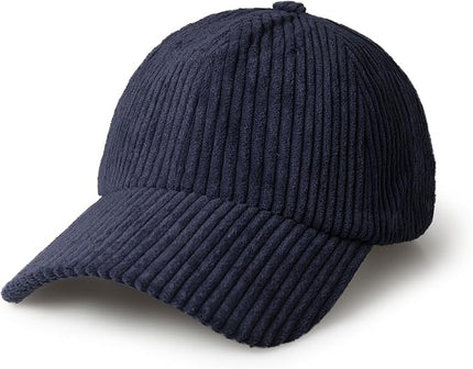 CHOK.LIDS Everyday Corduroy Baseball Cap for Men and Women Dad Hat Unisex Adjustable Lightweight Polo Style Curved Brim