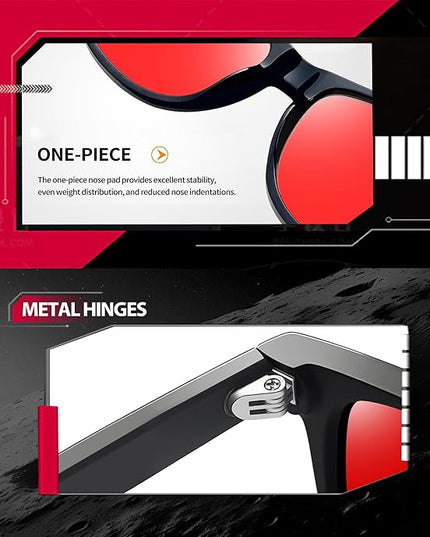 Joopin Square Sunglasses Polarized UV Protection Trendy Designer Sun Glasses Men Women
