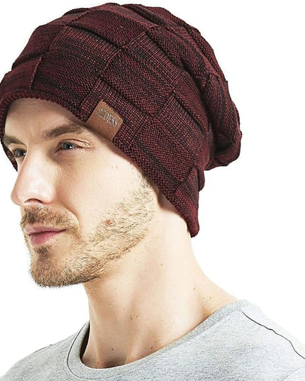 REDESS Beanie Hat for Men and Women Winter Warm Hats Knit Slouchy Thick Skull Cap