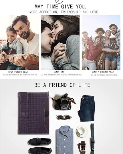 Passport Holder for Travel Essentials, RFID Blocking PU Leather Passport Wallet Cover Card holder Case Passport Book Holders for Women and Men, Dark Purple