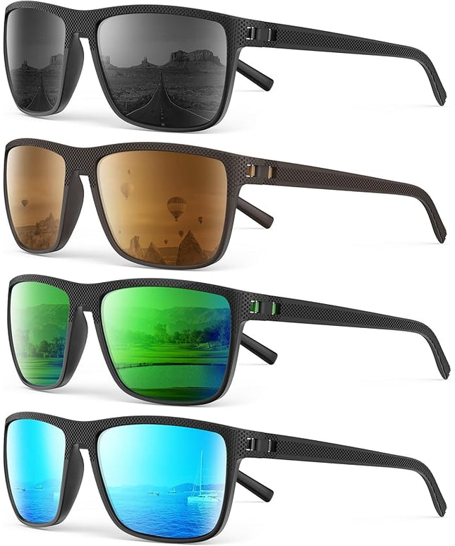 Sunglasses-Men Polarized Mens Sunglasses: Classic Women Sun Glasses UV Protection for Fishing Driving Golf