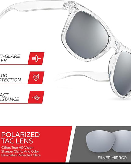 Retro Rewind Polarized Sunglasses for Men and Women - UV Protection Classic Sun Glasses