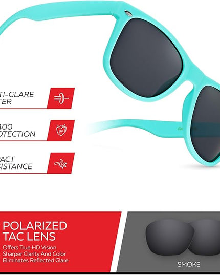 Retro Rewind Polarized Sunglasses for Men and Women - UV Protection Classic Sun Glasses